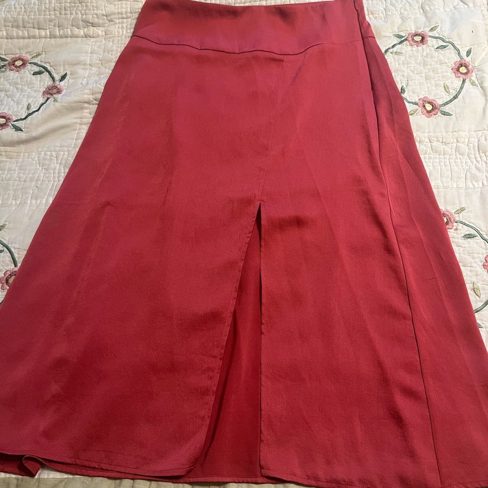 Elegant Red Women's Skirt
